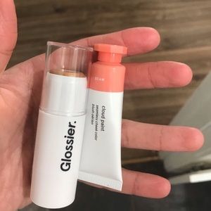 Glossier bronzer and lip and cheek tint